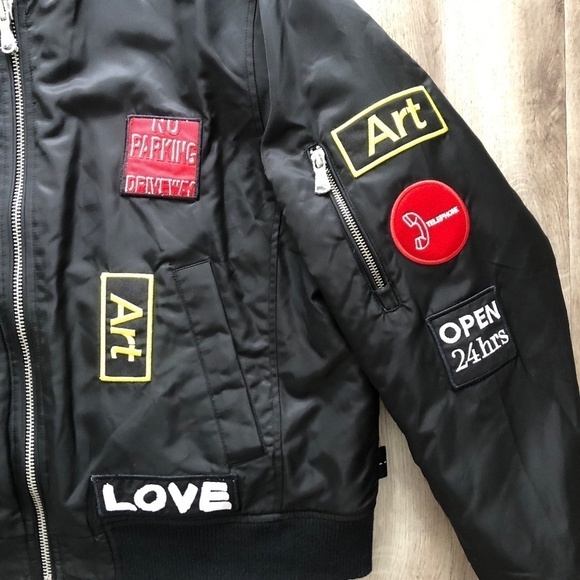 The Very Warm, Mason, Reversible, Bomber Jacket w/Artwork Lining, XL, New No Tag - Picture 9 of 16